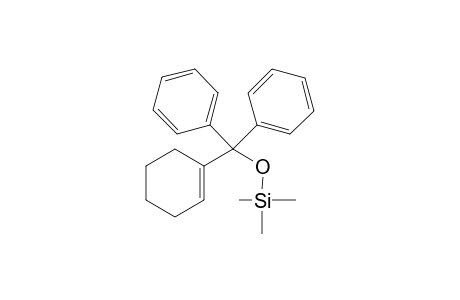 (cyclohex-1-en-1-yldiphenylmethoxy)trimethylsilane