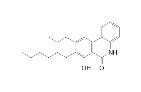 8-Hexyl-7-hydroxy-9-propylphenanthridin-6(5H)-one