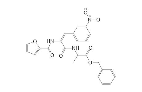 benzyl 2-{[(2E)-2-(2-furoylamino)-3-(3-nitrophenyl)-2-propenoyl]amino}propanoate