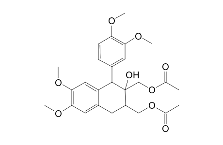 2,3-Naphthalenedimethanol, 1-(3,4-dimethoxyphenyl)-1,2,3,4-tetrahydro-2-hydroxy-6,7-dimethoxy-, .alpha.2,3-diacetate, (1.alpha.,2.alpha.,3.alpha.)-