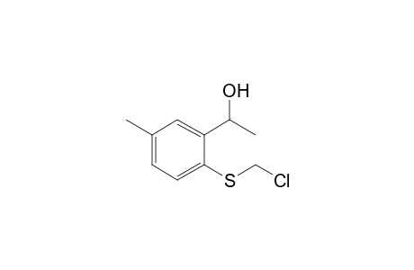 .alpha.-Methyl-5-methyl-2-(chloromethylsulphanyl)benzylalcohol