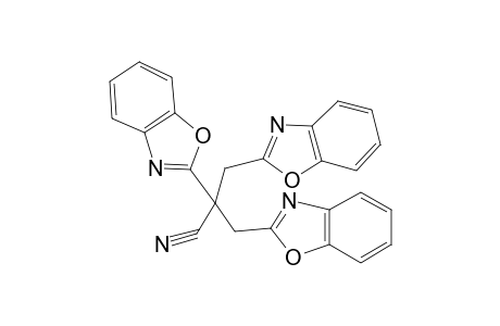 2-Benzoxazolepropanenitrile, .alpha.-2-benzoxazolyl-.alpha.-(2-benzoxazolylmethyl)-