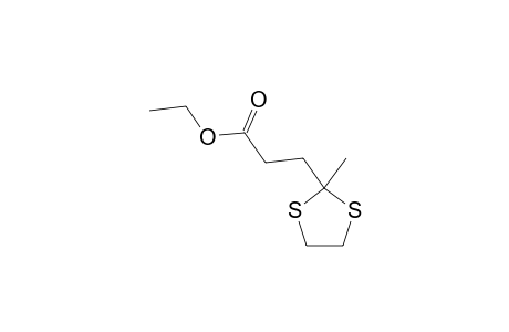3-(2-Methyl-1,3-dithiolan-2-yl)propanoic acid ethyl ester