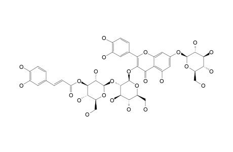 QUERCETIN-3-CAFFEOYL-SOPHOROSIDE-7-GLUCOPYRANOSIDE