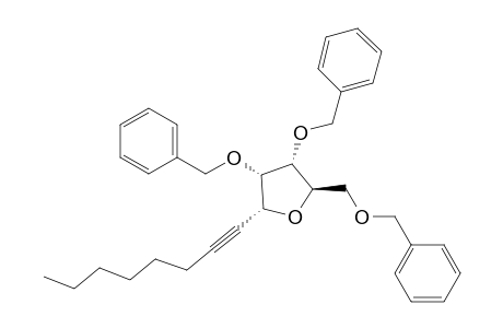 Furan, tetrahydro-2-(1-octynyl)-3,4-bis(phenylmethoxy)-5-[(phenylmethoxy)methyl]-, [2R-(2.alpha.,3.alpha.,4.alpha.,5.beta.)]-