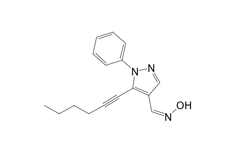 (Z)-5-(Hex-1-ynyl)-1-phenyl-1H-pyrazole-4-carbaldehyde Oxime