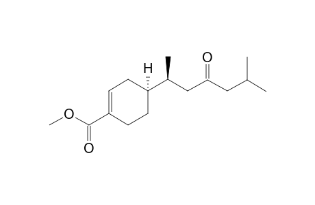 1-Cyclohexene-1-carboxylic acid, 4-(1,5-dimethyl-3-oxohexyl)-, methyl ester, [S-(R*,R*)]-