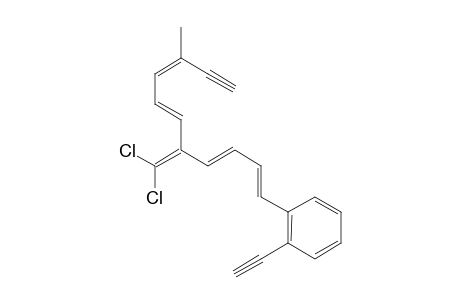 Benzene, 1-[5-(dichloromethylene)-9-methyl-1,3,6,8-undecatetraen-10-ynyl]-2-et hynyl-, (E,E,E,Z)-