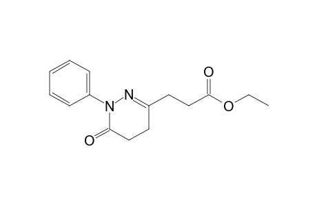 3-(6-keto-1-phenyl-4,5-dihydropyridazin-3-yl)propionic acid ethyl ester