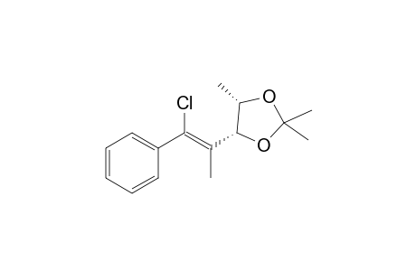 (4R,5S)-4-[(Z)-2-Chloro-1-methyl-2-phenylvinyl]-2,2,5-trimethyl-1,3-dioxolane