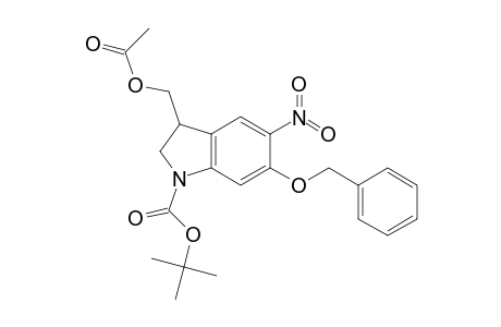 3-Acetoxymethyl-6-benzyloxy-1-t-butoxycarbonyl-2,3-dihydro-5-nitro-1H-indole