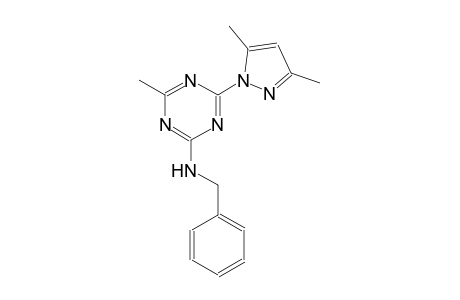 1,3,5-triazin-2-amine, 4-(3,5-dimethyl-1H-pyrazol-1-yl)-6-methyl-N-(phenylmethyl)-