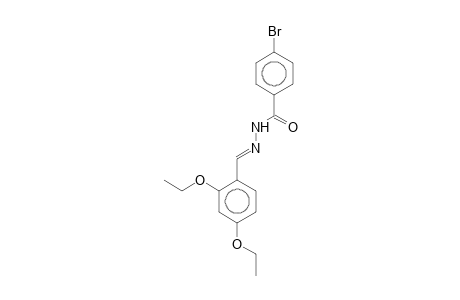 4-Bromobenzenamide, N-(2,4-diethoxybenzylidenamino)-