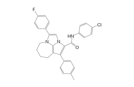 N-(4-chlorophenyl)-4-(4-fluorophenyl)-1-(4-methylphenyl)-5,6,7,8-tetrahydro-2a,4a-diazacyclopenta[cd]azulene-2-carboxamide