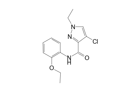 1H-Pyrazole-3-carboxylic acid, 4-chloro-1-ethyl-, (2-ethoxyphenyl)amide