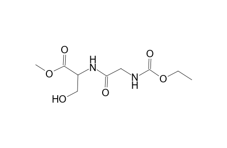 Serine, N-(N-carboxyglycyl)-, N-ethyl methyl ester, L-