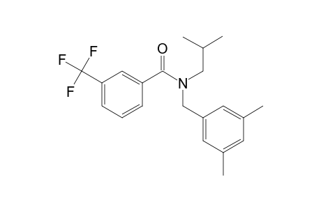 Benzamide, 3-trifluoromethyl-N-(3,5-dimethylbenzyl)-N-isobutyl-