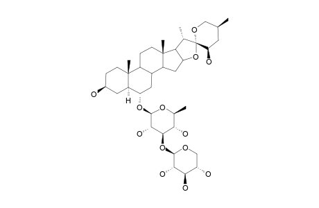 TORVOSIDE-D;NEOSOLASPIGENIN-6-O-[BETA-D-XYLOPYRANOSYL-(1->3)-BETA-D-QUINOVOPYRANOSIDE]