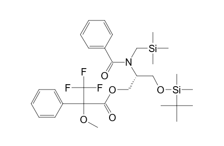 (2S)-3-(tert-Butyldimethylsiloxy)-2-[N-[(trimethylsilyl)methyl]-N-benzoylamino]-1-propanol methoxy(trifluoromethyl)phenylacetic acid ester
