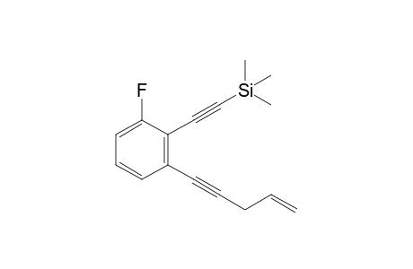 ((2-fluoro-6-(pent-4-en-1-ynyl)phenyl)ethynyl)trimethylsilane