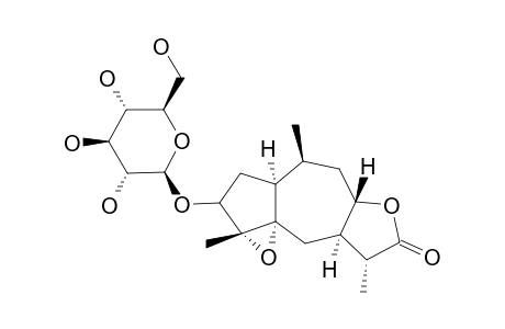 4-ALPHA,5-ALPHA-EPOXY-10-ALPHA,11-BETA,13H,14H-1-EPI-INUVISCOLIDE-3-BETA-D-GLUCOSIDE