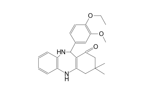 1H-dibenzo[b,e][1,4]diazepin-1-one, 11-(4-ethoxy-3-methoxyphenyl)-2,3,4,5,10,11-hexahydro-3,3-dimethyl-