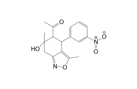 1-[6-hydroxy-3,6-dimethyl-4-(3-nitrophenyl)-4,5,6,7-tetrahydro-2,1-benzisoxazol-5-yl]ethanone