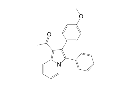 1-[2-(4-methoxyphenyl)-3-phenyl-1-indolizinyl]ethanone