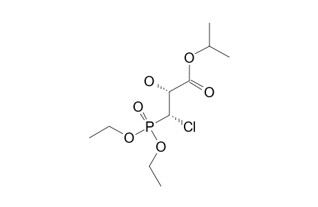 SYN-ISOPROPYL-3-CHLORO-3-(DIETHOXYPHOSPHORYL)-2-HYDROXY-PROPANOATE