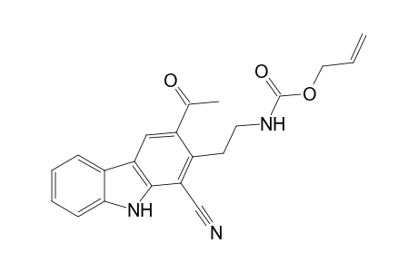 3-Acetyl-1-cyano-2-[2-(N-allyloxycarbonyl)aminoethylcarbazole