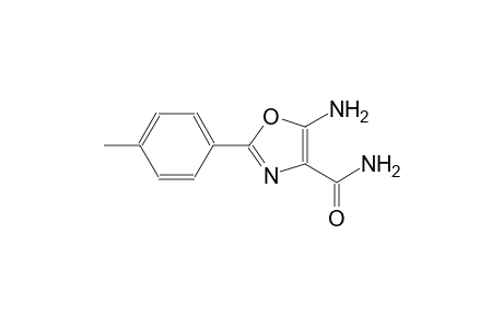 5-amino-2-(4-methylphenyl)-1,3-oxazole-4-carboxamide