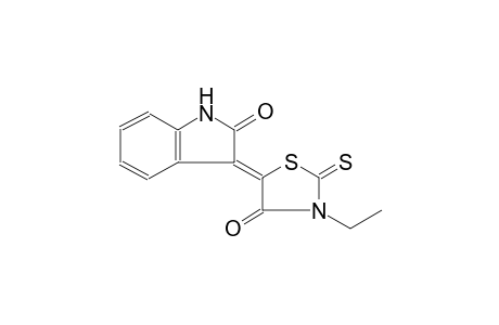 2H-indol-2-one, 3-(3-ethyl-4-oxo-2-thioxo-5-thiazolidinylidene)-1,3-dihydro-, (3Z)-