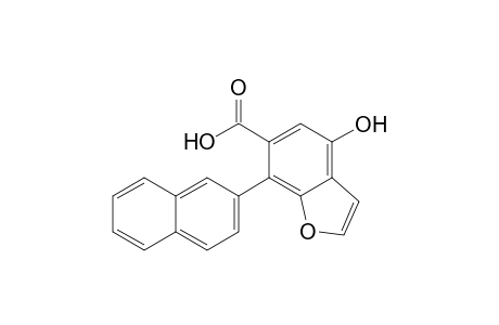 4-Hydroxy-7-(2'-naphthyl)-benzo[b]furan-6-carboxylic caid