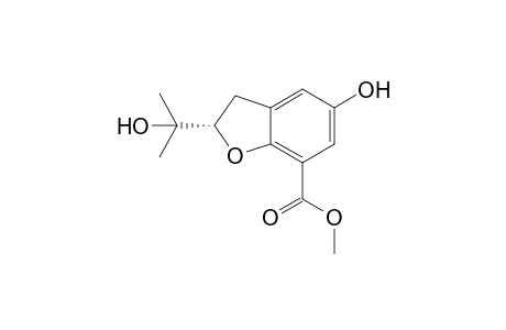 2(S)-(1'-Hydroxy-1'-methylethyl)-5-hydroxy-7-[methoxycarbonyl]-2,3-dihydrobenzofuran