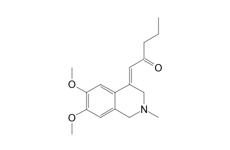 6,7-DIMETHOXY-2-METHYL-4-PROPYLCARBONYLMETHYLIDENE-1,2,3,4-TETRAISOQUINOLINE