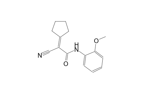 2-cyano-2-cyclopentylidene-N-(2-methoxyphenyl)acetamide