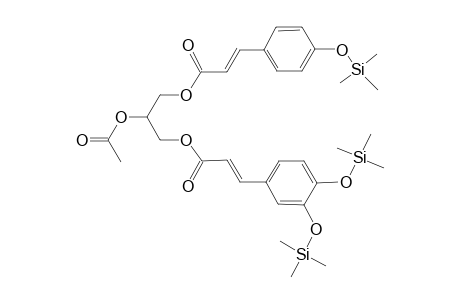 (E)-2-acetoxy-3-(((E)-3-(3,4-bis((trimethylsilyl)oxy)phenyl)acryloyl)oxy)propyl 3-(4-((trimethylsilyl)oxy)phenyl)acrylate