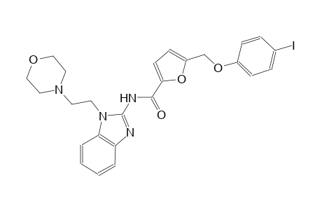5-[(4-iodophenoxy)methyl]-N-{1-[2-(4-morpholinyl)ethyl]-1H-benzimidazol-2-yl}-2-furamide