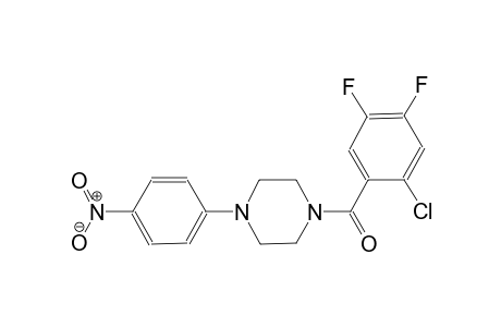1-(2-chloro-4,5-difluorobenzoyl)-4-(4-nitrophenyl)piperazine