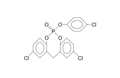 2,10-Dichloro-6-(4-chloro-phenoxy)-12H-dibenzo(D,G)(1,3,2)dioxaphosphocin 6-oxide