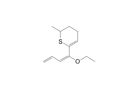 6-(1'-Ethoxybuta-1',3'-dien-1'-yl)-2-methyl-3,4-dihydro-2H-thiopyran