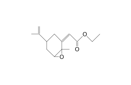 (Z)-(5c-Isopropenyl-2R-methyl-2,3-epoxy-cyclohexylidene)-acetic acid, ethyl ester