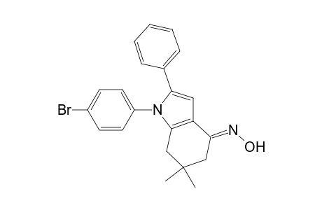 4H-Indol-4-one, 1-(4-bromophenyl)-1,5,6,7-tetrahydro-6,6-dimethyl-2-phenyl-, oxime