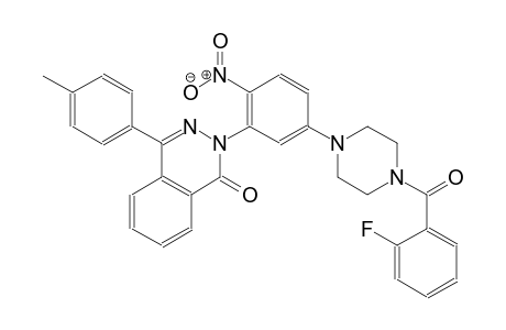 2-{5-[4-(2-fluorobenzoyl)-1-piperazinyl]-2-nitrophenyl}-4-(4-methylphenyl)-1(2H)-phthalazinone