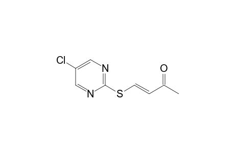 (E)-4-(5-chloranylpyrimidin-2-yl)sulfanylbut-3-en-2-one