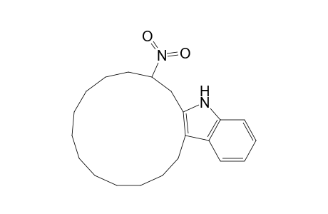 Cyclopentadec[b]indole, 5,6,7,8,9,10,11,12,13,14,15,16,17,18-tetradecahydro-1-nitro