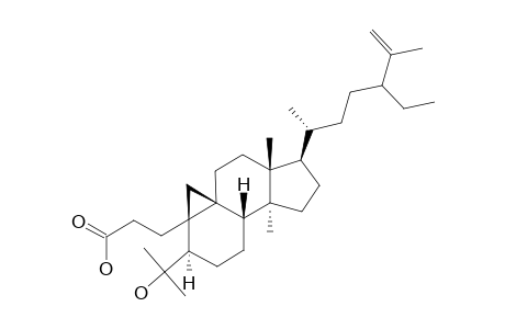 METASEGLYPTORIN_A;3,4-SECOCYCLOARTA-4-HYDROXY-24-ETHYL-25-EN-3-OIC_ACID