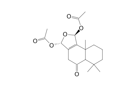 Naphtho[1,2-c]furan-5(3H)-one, 1,3-bis(acetyloxy)-1,4,5a,6,7,8,9,9a-octahydro-6,6,9a-trimethyl-