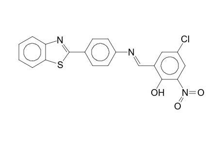 2-[4-(5-chloro-3-nitrosalicylideneamino)phenyl]benzothiazole