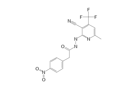 N'-[3-cyano-6-methyl-4-(trifluoromethyl)pyridin-2-yl]-2-(4-nitrophenyl)acetohydrazide